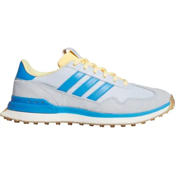 Adidas S2G 26 Textile Spikeless dámské golfové boty, crystal sky/lucid ray blue/ice tangerine šedé, standardní, bez spajků, 38 2/3