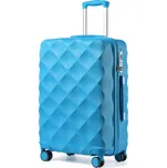 KONO ultralehký skořepinový kufr - ABS/polykarbonát - modrá - 57L K2395L