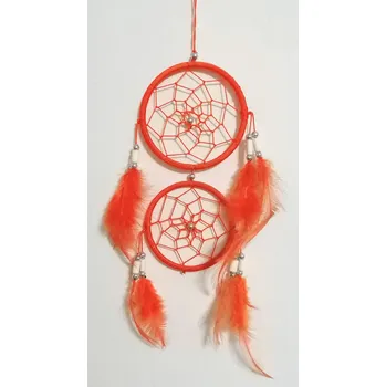 Lapač snů Lapač zlých snů oranžový, dvojitý