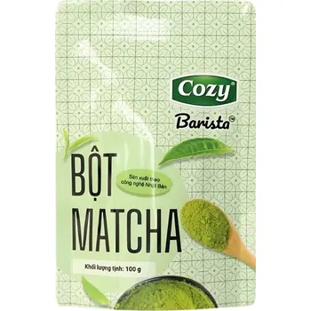 Limonáda Cozy Barista Matcha 100 g - Prémiový bio japonský zelený čajový prášek