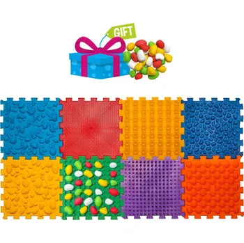 Hrací deka Masážní podložka Ortek Mix Puzzle, 8 dílů + modul Kameny