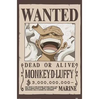 Plakát Plakát, Obraz - One Piece - Wanted Luffy