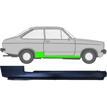 Prah karosérie Opravný plech prahu na Ford Fiesta 1976-1983 / Pravá