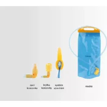 Sportovní batoh AXON vak na vodu 2 l modrá