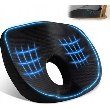 Polštář ORTOPEDICKÝ POLŠTÁŘ DO AUTA NA SEDADLO ŽIDLE PAMĚŤOVÁ PĚNA