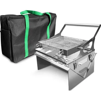 Zahradní gril Gril s otočným roštem 360° a přepravní taškou 430/280/380 mm (Kyperské grilovací systémy) ((KYPERSKÉ GRILOVACÍ SYSTÉMY))