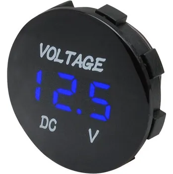 voltmetr do auta Digitální voltmetr - modrý displej / napájení 12 - 24 V