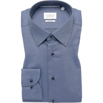 Pánská košile Košile Eterna Modern Fit Dynamic cotton ocelová velikost: 40, délka rukávu: dlouhý rukáv