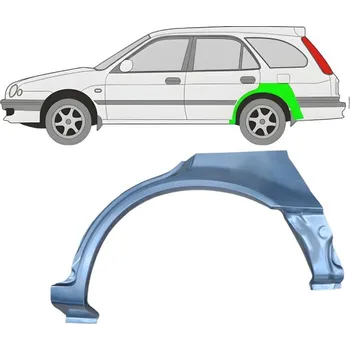 Blatník karosérie Lem zadního blatníku na Toyota Corolla 1997-2002 / Levá