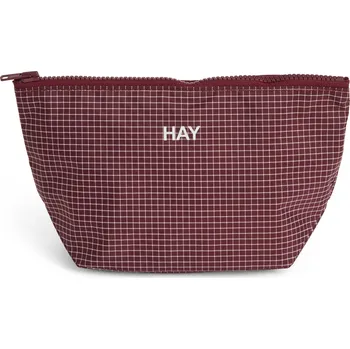 Hay, Kosmetická taštička Grid S, vínová - Formadore