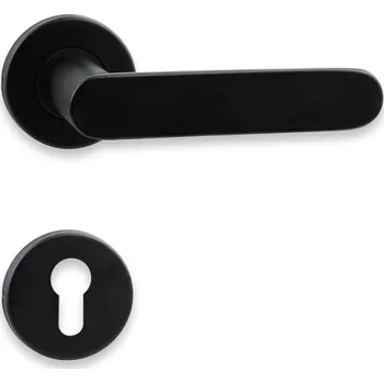 Dveřní kování Cobra dveřní kování Zoe-R (černá) Provedení: PZ (klika/klika, zámek FAB)
