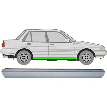 Prah karosérie Opravný plech prahu na Toyota Corolla 1983-1988 / Pravá