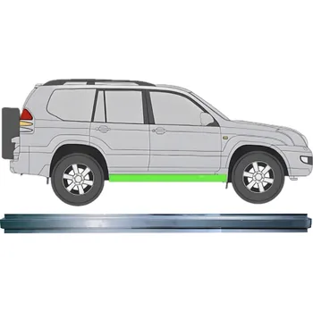 Prah karosérie Opravný plech prahu vnitřní na Toyota Land Cruiser 2003-2010 / Levá = Pravá (symetrická)