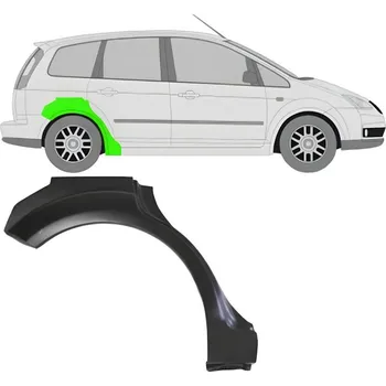 Blatník karosérie Lem zadního blatníku na Ford Focus C-MAX 2003-2007 / Pravá