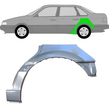 Blatník karosérie Lem zadního blatníku / Levá VW Passat B3 88-93 sedan