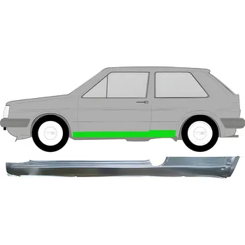 Prah karosérie Opravný plech prahu / Levá VW Golf II 82-92