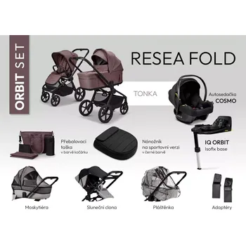 Kočárek Moon ReSea FOLD ORBIT set Tonka