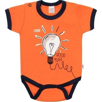 Kojenecký body Kojenecké bavlněné body s krátkým rukávem New Baby skvělý nápad 68 (4-6m)