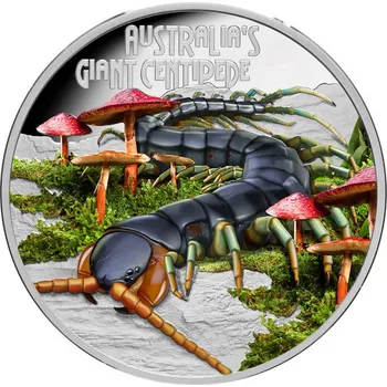 Sběratelství Giant Centipede (2026) - 1 Oz - stříbrná proof sběratelská mince