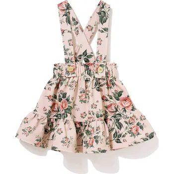 Dámská sukně TuSzyte | Sukně na šle, růže na béžovém podkladu, bavlna PL VEL. 116/122