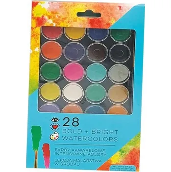 Vodová barva Akvarelové barvy Stnux 28 ks