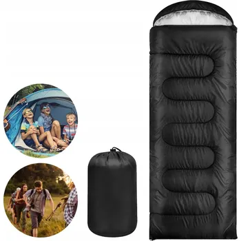 Spacák TURISTICKÝ SPACÍ PYTEL MUMIA S KAPUCÍ TEPLÁ PŘIKRÝVKA 2v1 LEHKÝ OBAL 210 cm