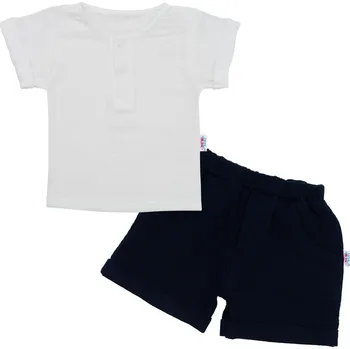 Kojenecké oblečení Kojenecká mušelínová soupravička New Baby Summer Nature Collection tmavě modrá 56 (0-3m)