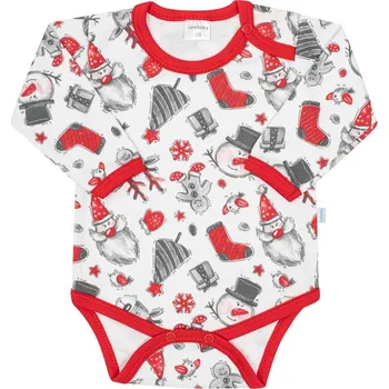 Kojenecké oblečení Kojenecké body s dlouhým rukávem New Baby Christmas 62 (3-6m)