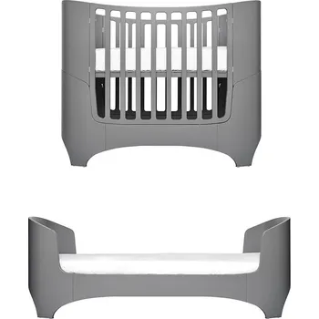 Dětská postýlka Dětská dřevěná postýlka Leander CLASSIC JUNIOR 70 x 150 cm šedá