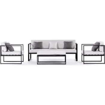 Zahradní sestava Sensum Skepparholmen Lounge set 4 černá ocel