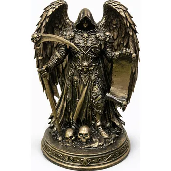 Soška Azrael bronzová antická — sběratelská plastika, 21 cm