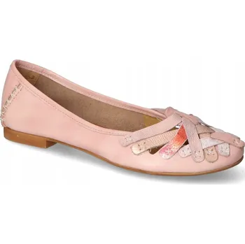 Dámské baleríny Dámské baleríny Maciejka Růžové Kožené Lícové Usně Velikost 39