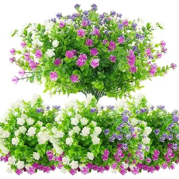 umělá květina Umělé květy - dekorativní kytice lučních květů, sada 6 ks