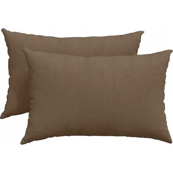 Polštář Pohovkové polštáře 2 pcs Hnědá 60 x 40 cm textil