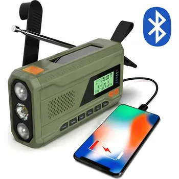 Radiopřijímač Solární rádio AI&JL MD-6D zelené