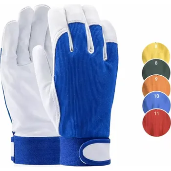 Pracovní rukavice Rukavice HOBBY MODRÉ, Bez prod. etikety, vel. 10