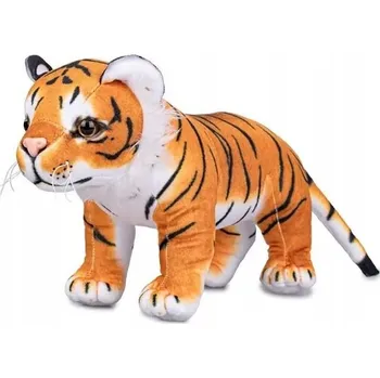 plyšák Plyšová Hračka Tygr Hnědý Bengálský Stojící - 35 cm