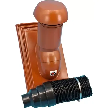 VENTEO 125 - Odvětrávací střešní komplet pr. 125 mm, Planoton 11, cihlová