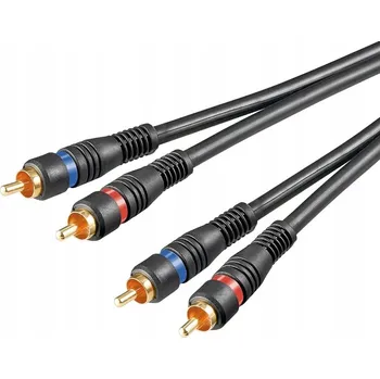 Audio kabel Goobay AVK 132-1000 10.0m audio kabel 10 m 2 x RCA Černý