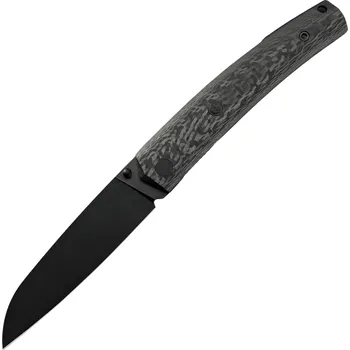 kapesní nůž Petrified Fish PF719 Patte V4 14C28N Blackstonewash Carbon Fiber PF719CDW