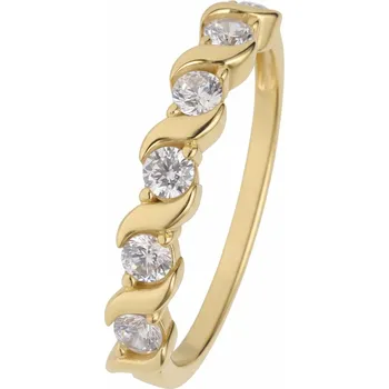 Prsten Soliter Zásnubní prsten ze žlutého zlata se zirkony 229 001 00945 00 57 mm + 2 měsíce na vrácení zboží