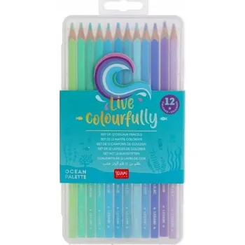 Výtvárné potřeby Legami- Live Colourfully pastelky ołówkové 12 kusů