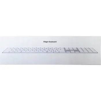Klávesnice KLÁVESNICE S RUSKOU ROZLOŽENÍM APPLE KEYBOARD S NUMERICKOU KLÁVESNICÍ BÍLÁ