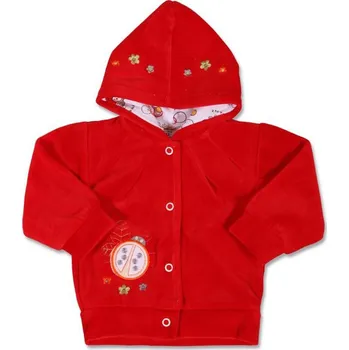 Semišková mikinka s kapucí 68 (4-6m)