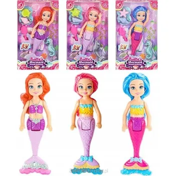 MOŘSKÁ PANNA PANENKA BAREVNÉ VLASY DOPLŇKY HRAČKA PRO HOLKY POHÁDKA