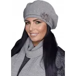 Kamea baret šedý, univerzální velikost (54-60), akryl