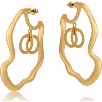 Náušnice Náušnice nepravidelného tvaru s kolečky uvnitř (P24/LAT/33AU)