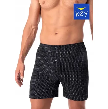 Boxerky Pánské boxerky KEY MXC-944 B24 Bavlna černé L