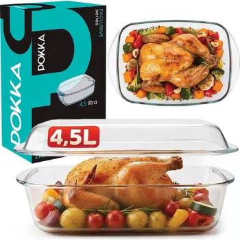 Dóza na potraviny Žáruvzdorná obdélníková mísa POKKA 4,5 l