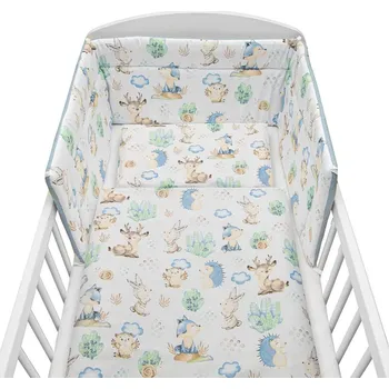 Povlečení 3-dílné ložní povlečení New Baby 100/135 cm Ježek